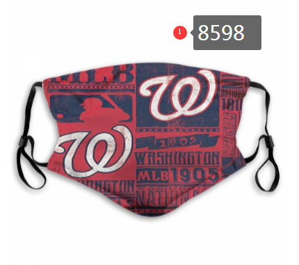 New 2020 Washington Nationals Dust mask with filter->mlb dust mask->Sports Accessory